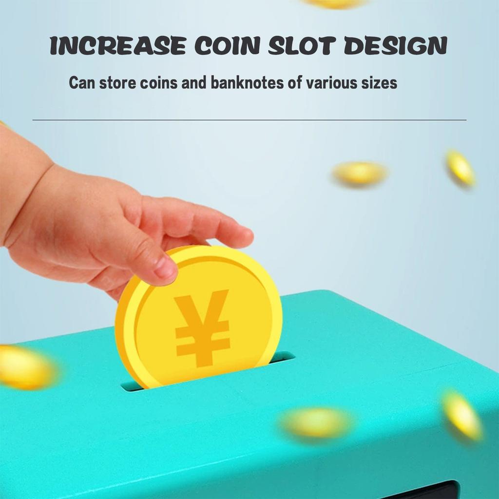 Plastic Piggy Bank Desk Ornament Portable Safe Box Password Locker Money Box for Kids Birthday New Year Gifts