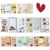Colorful Pocket Notepad Dog Cat Self-Adhesive Notes Sticky Notes Set  School Supplies