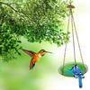 Metal Hummingbird Feeder Flower Design Feeding Station Bird Feeding Station For Outdoor Garden Backyard Porch Park