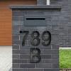 Modern Acrylic House Number Plate Door Label Number Plate Sign with Screw Modern Numbers Address Sign Easy Installation