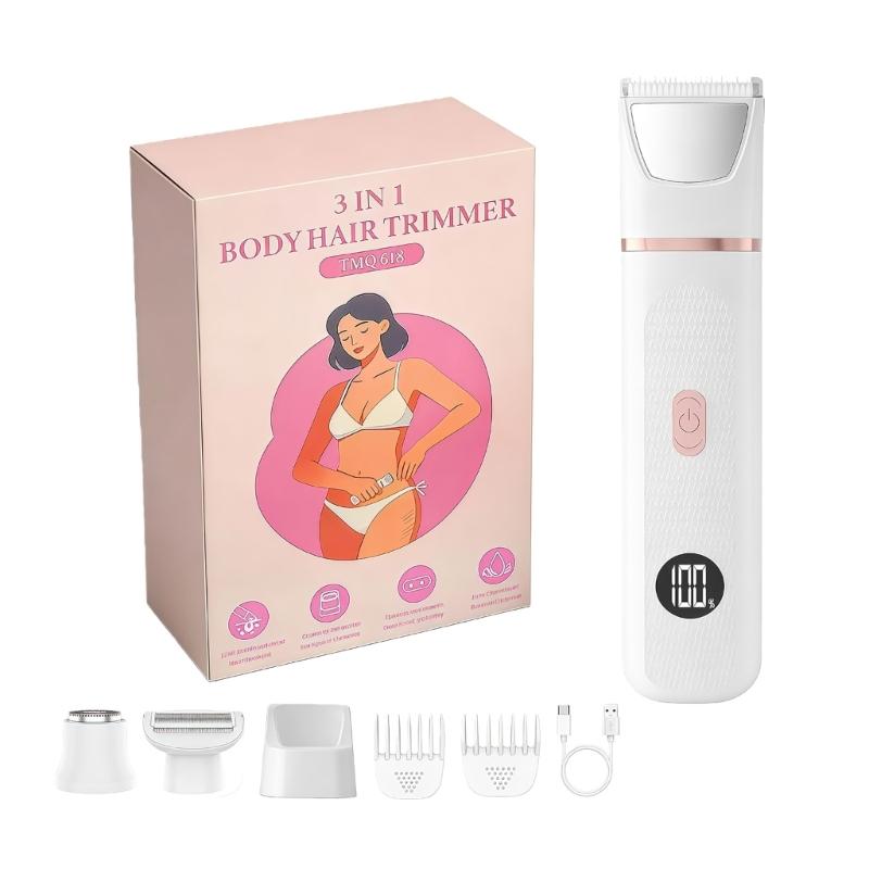 

Waterproof Ladies Shaver Cordless Body Trimmer Featuring 3 Blade System And Rechargeable Function белый