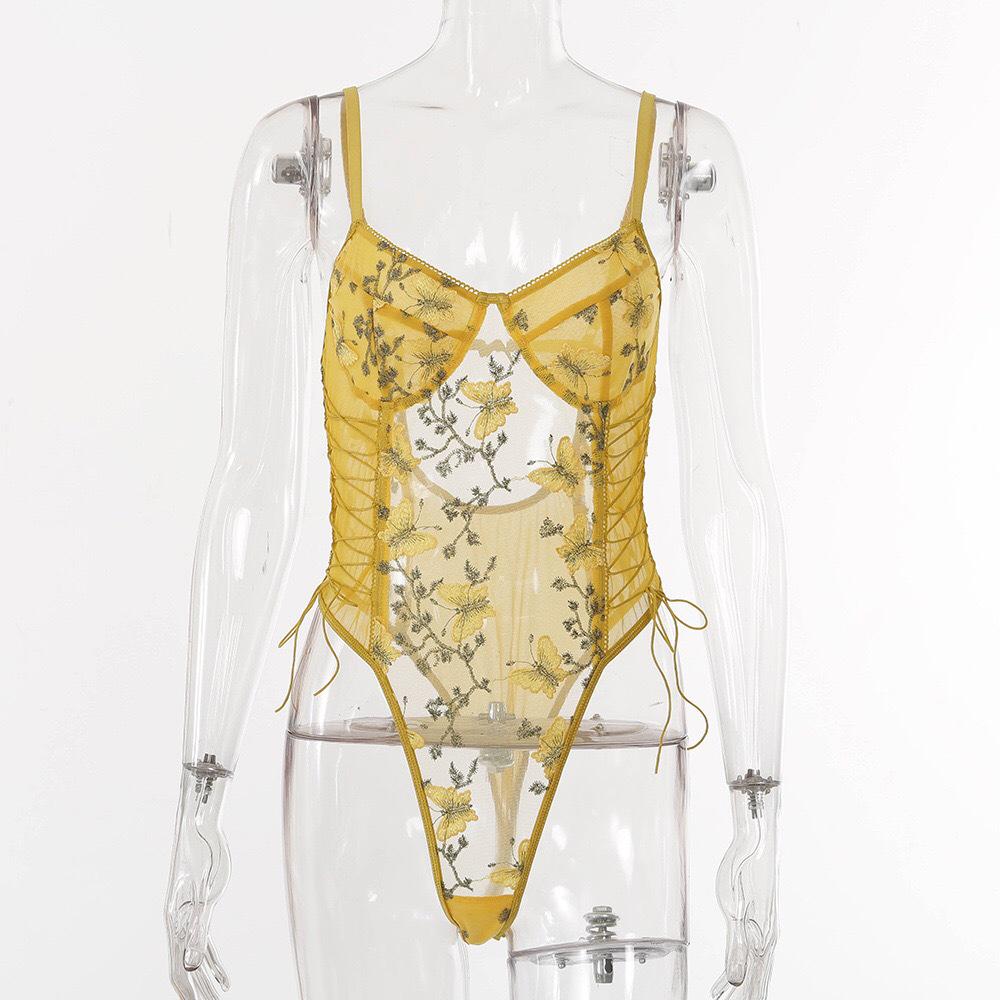 2021 Butterfly Lace Bodysuit - Sexy Lingerie Suspender