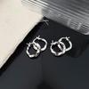 Xintaixi Sterling Silver Twisted Hoop Earrings - Elegant, Versatile, and Exquisite for Women
