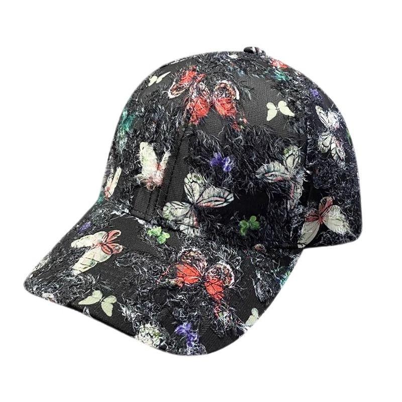 Women's Breathable Butterfly Baseball Cap - Lightweight Sun Visor, Casual UV Protection Hat for Daily Wear