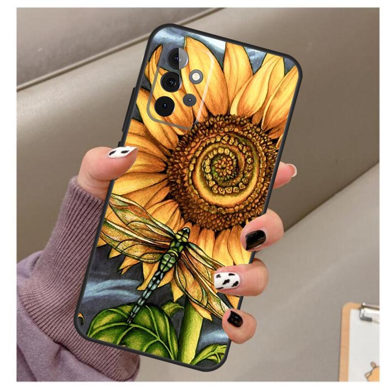 Luxury Dragonfly Case For Samsung Galaxy A56 A16 A26 A36 A06 A52 A53 A33 A13 A34 A54 A14 A15 A35 A55 A22 A32