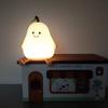 Creative Pear Shape Night Light for Kids, 7-Color LED with Timer, Bedroom Decor, Gift for Children