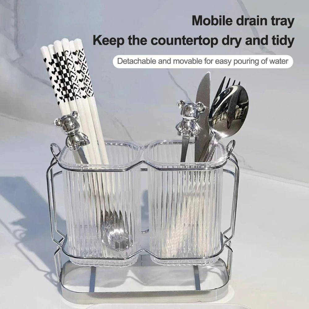 Luxury Cutlery Organizer Nordic Utensil Drying Rack Cooking Tool Tray Drain Storage Holder  Party