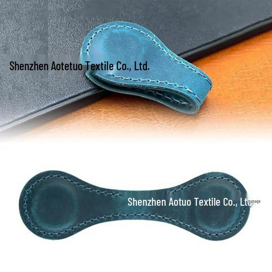 Europäischer Retro Leder Magnetischer Lesezeichen-Clip für Journale und Bücher