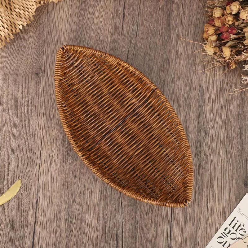 

Ruhan Ceramic Leaf-Shaped Fruit Plate