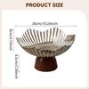 Elegant Fruit Bowl with Pedestal, Snack Storage, Decorative Tray, Serving Tray for Living
