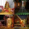 LED Star Waterfall Lights Outdoor Christmas Courtyard Decoration