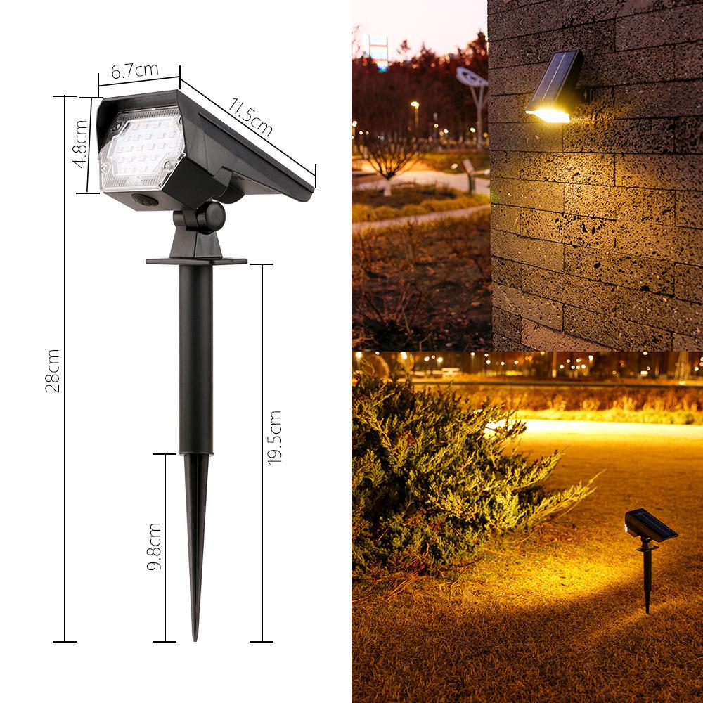 Super Bright Waterproof Solar Garden Spotlight: Dual-Purpose Landscape Lawn Light for Outdoor Villas