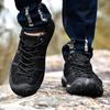 Autumn and Winter Outdoor Casual Shoes Men's Breathable Genuine Leather Hiking Shoes Men's Waterproof Non-Slip Sports Hiking Shoes
