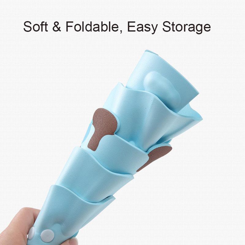 Niedliche Cartoon-Baby-Duschhaube Badeschutz Verstellbare Haarwaschmütze Silikon-Kopfhaube für Kleinkinder Kinder Baby 0-6 Jahre