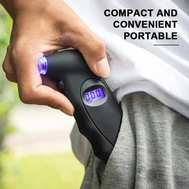 Digital Tire Pressure Gauge - High-Precision LCD Display with Backlight for Accurate Car Tire Monitoring (Professional)