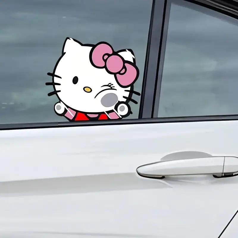 Hello Kitty Stickers: Cute Decals for Car Windows & Computers