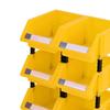 6 Pieces Hardware Storage Organizer Stackable Bin Container with 4 Connect Pillars Garage