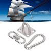 7pcs Sunshade Hardware Kit Stainless Steel Waterproof Sun Shade Sail Fixing Hook Accessories for Garden