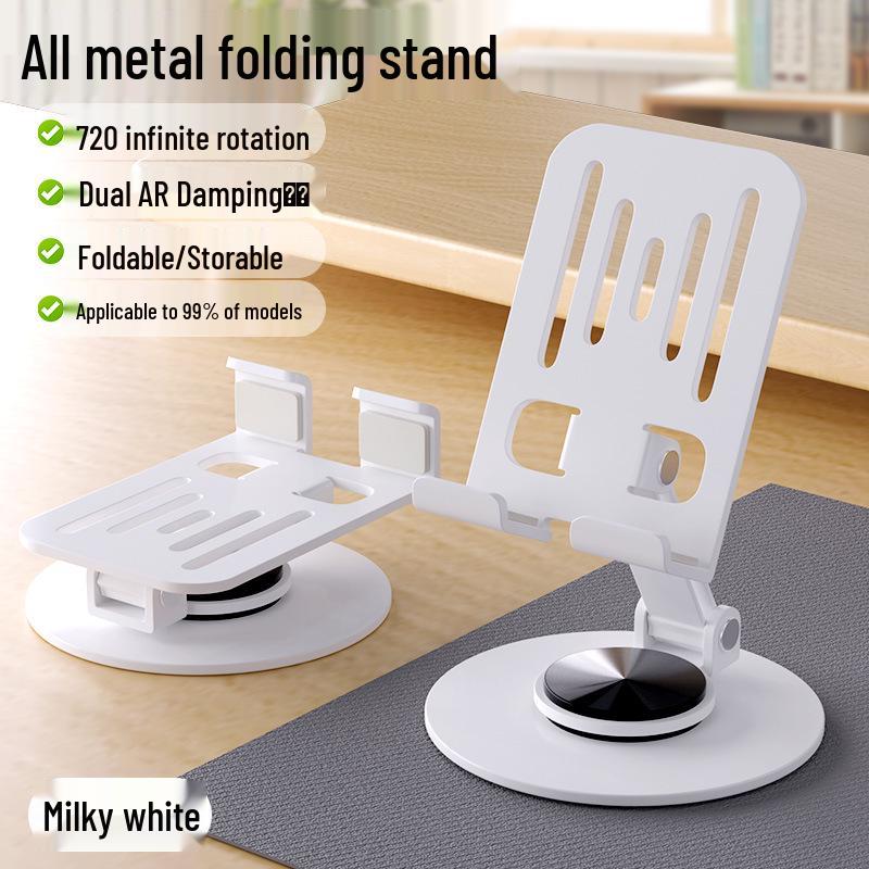 Rotatable Foldable Metal Tablet & Phone Stand for Desktop