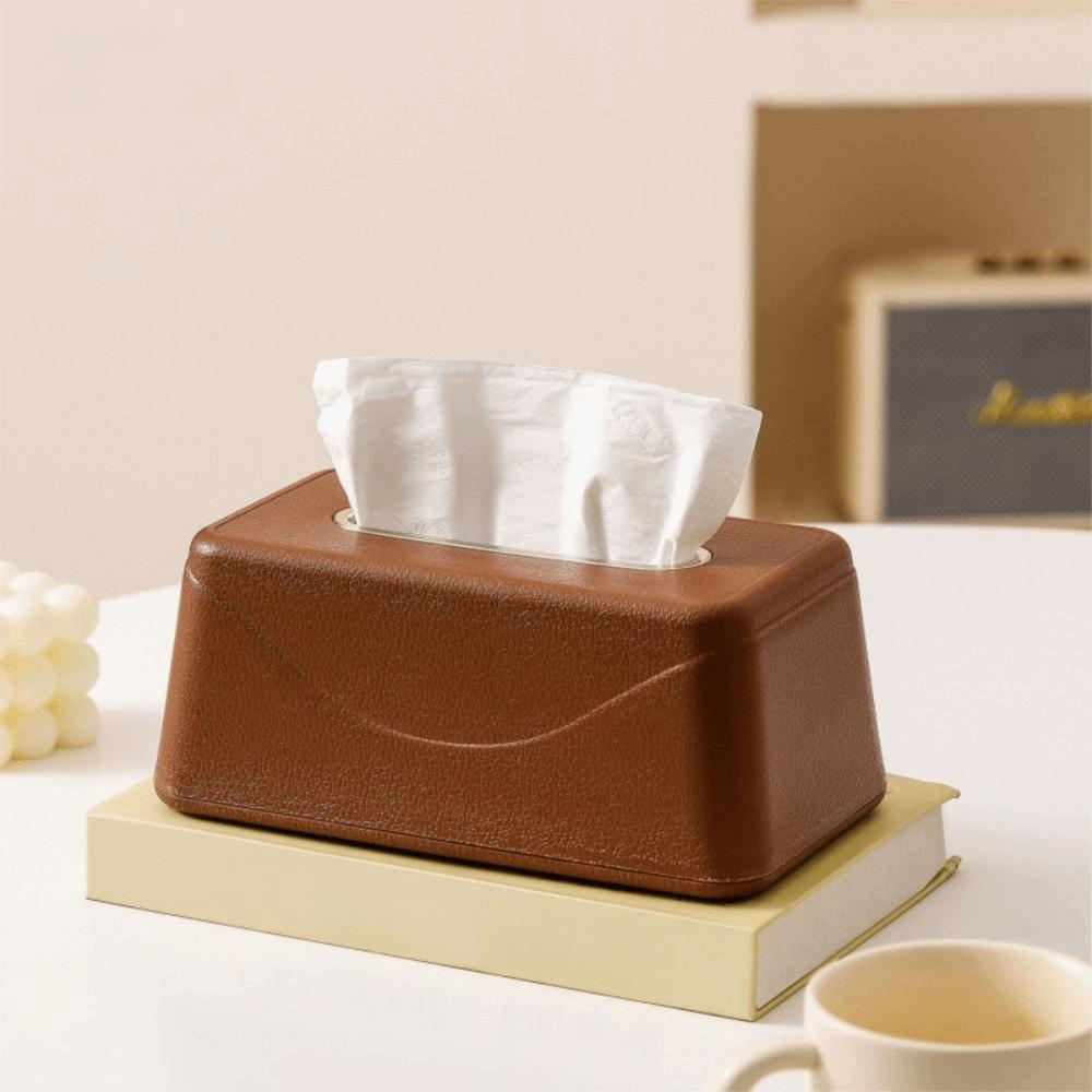 Elegant Napkin Holder Refillable Tissue Wipes Distributor Case Desktop Tissue Dispenser  Desktop