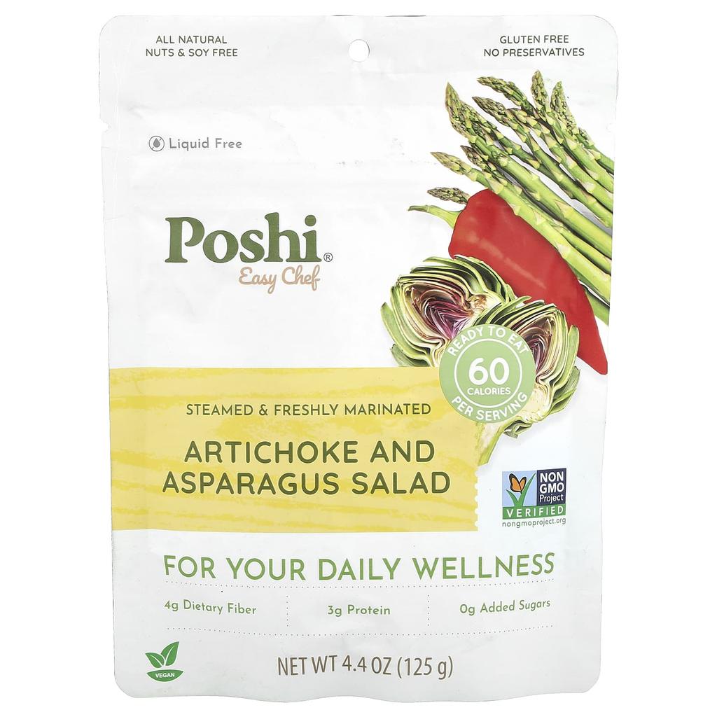 Poshi, Easy Chef, Artichoke & Asparagus Salad, 4.4 oz (125 g)