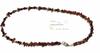 [Malline] Natural Stone Necklace Garnet Onyx Short Necklace [Amulet] Made In Japan Length Approx. 43cm