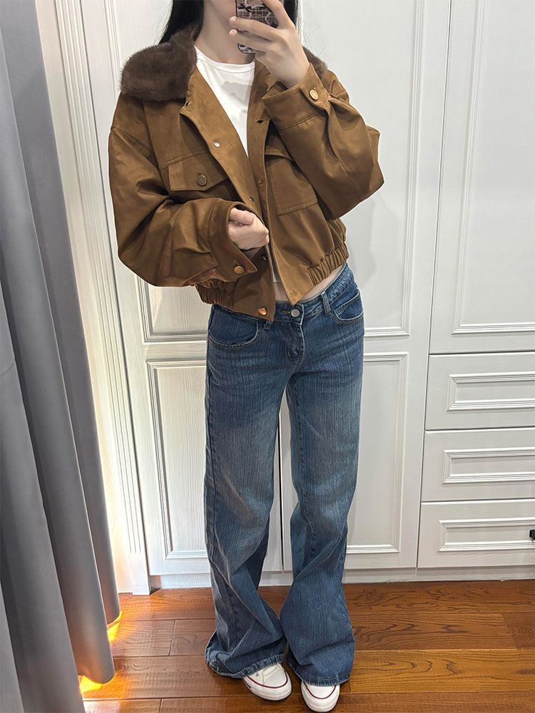 

Синие Повседневные Джинсовые Брюки Женские Осень Год Микро-Клеш Низкая Посадка Не Липнущие к Ноге Скинни Прямые Брюки Клеш Джинсы для Женщин Длинные Джинсовые Брюки 4XL