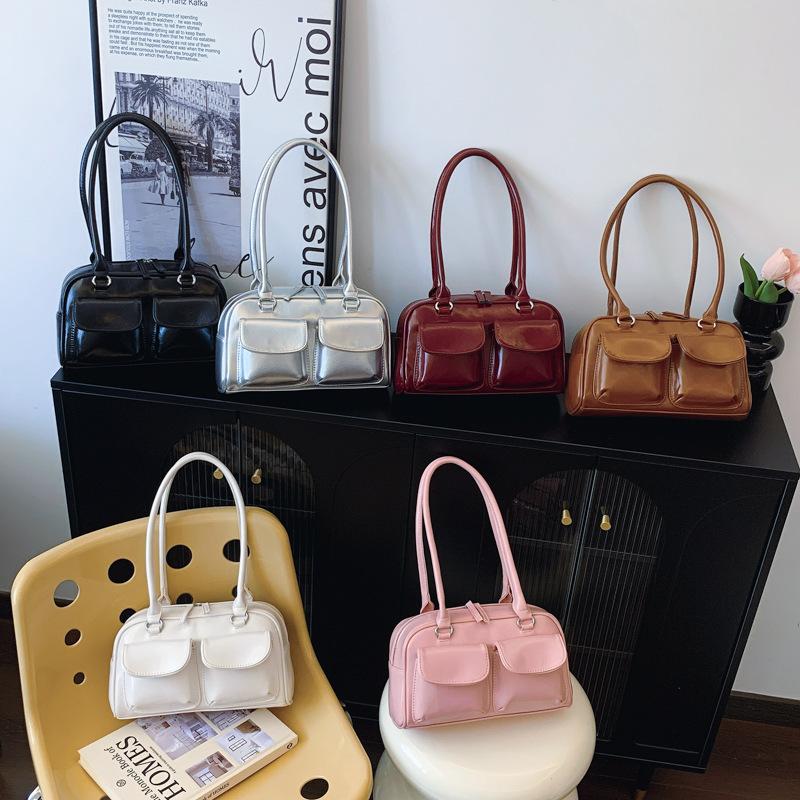 Trendy Bag, Fashionable Single-shoulder Handbag, Multi-pocket Commuter Underarm Bag