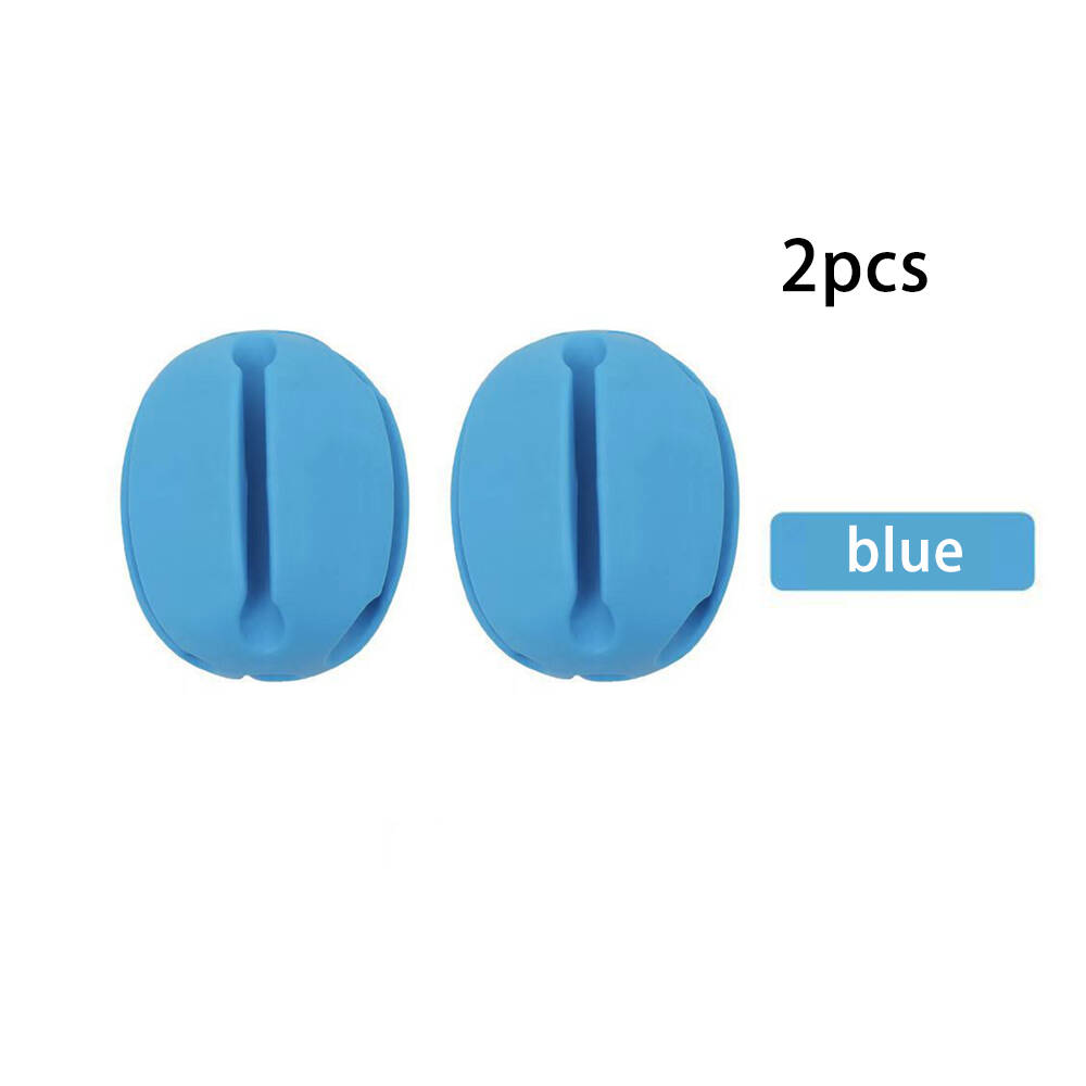 

2 PCS Silicone Fishing Rod Holder Ball Straps 5 Hole Lightweight Fishing Tackle Ties Organizer Storage Racks Fishing Accessories синий
