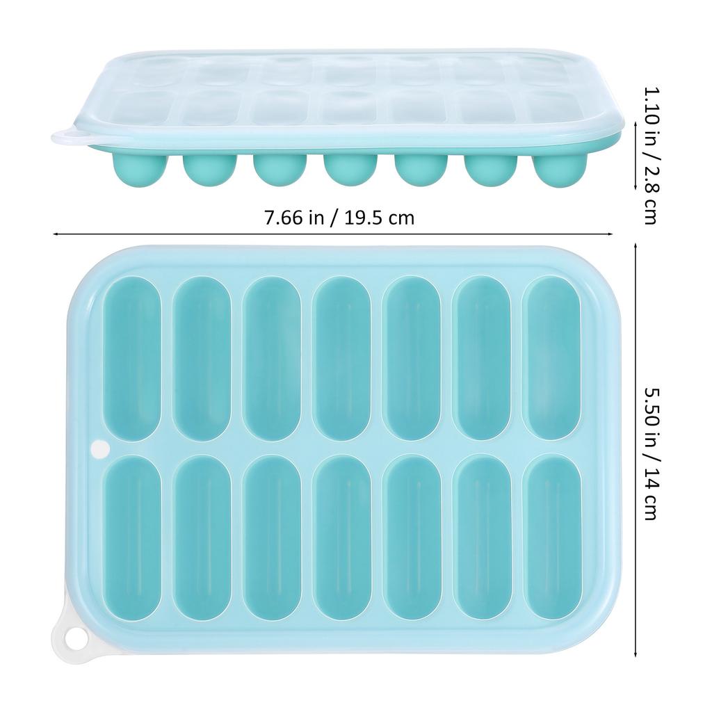 1Pcs Silicone Ice Cube Tray Heat Resistant Sausage Mold Baking Mould Easy Use Kitchen Ice Cube Tray Sausage Mold