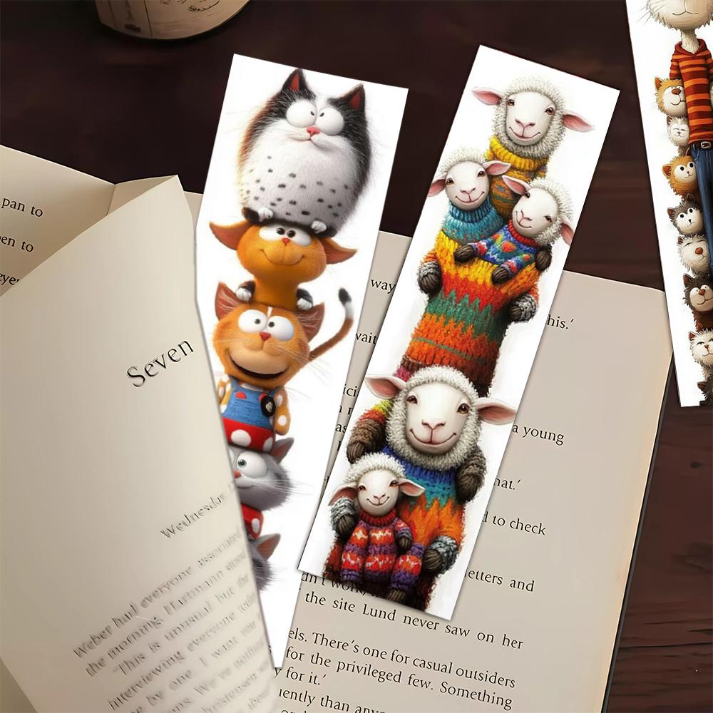 32pcs, cute little sheep bookmark, back-to-school season, Christmas, Halloween, suitable for teachers, readers, and birthdays.
