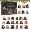 Christmas Party Favors for Friends Witches Advent Calendar 2026, 24 Days Yule Countdown Box, 2D Festive Gift Box Collectors Acrylic Witch Figurine