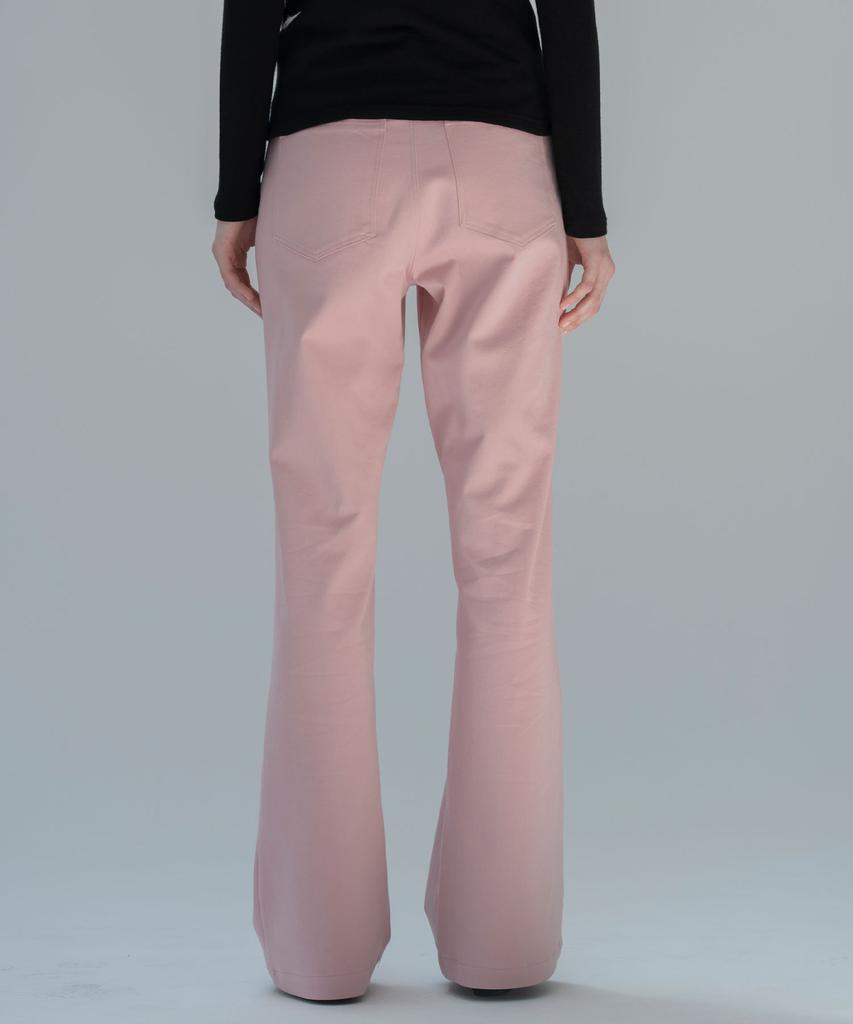 Mosyupamosyu Semi-Bootcut Pants [Pink]