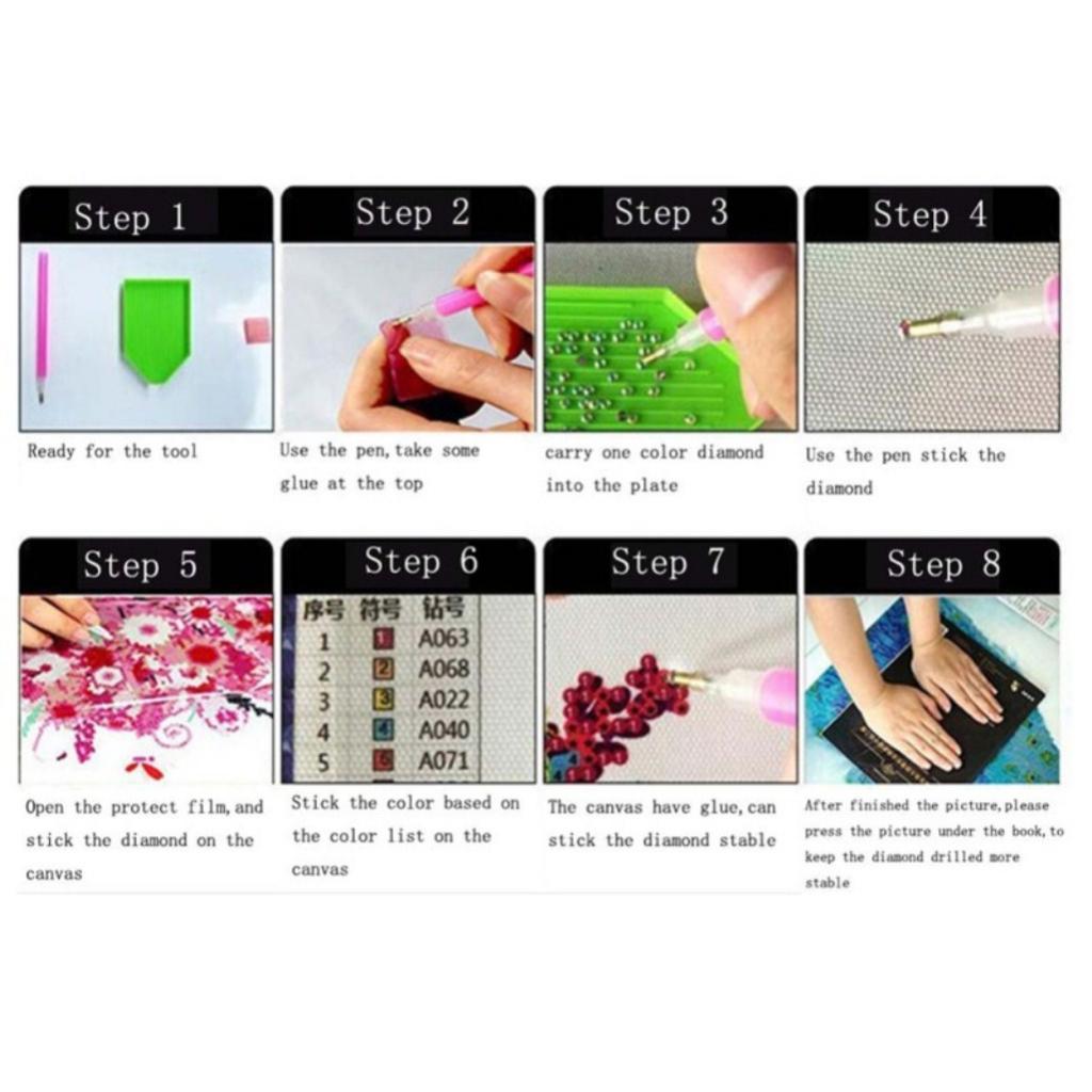 Diamond Painting Partial Special Drill DIY Sparkle Butterfly Picture Pink