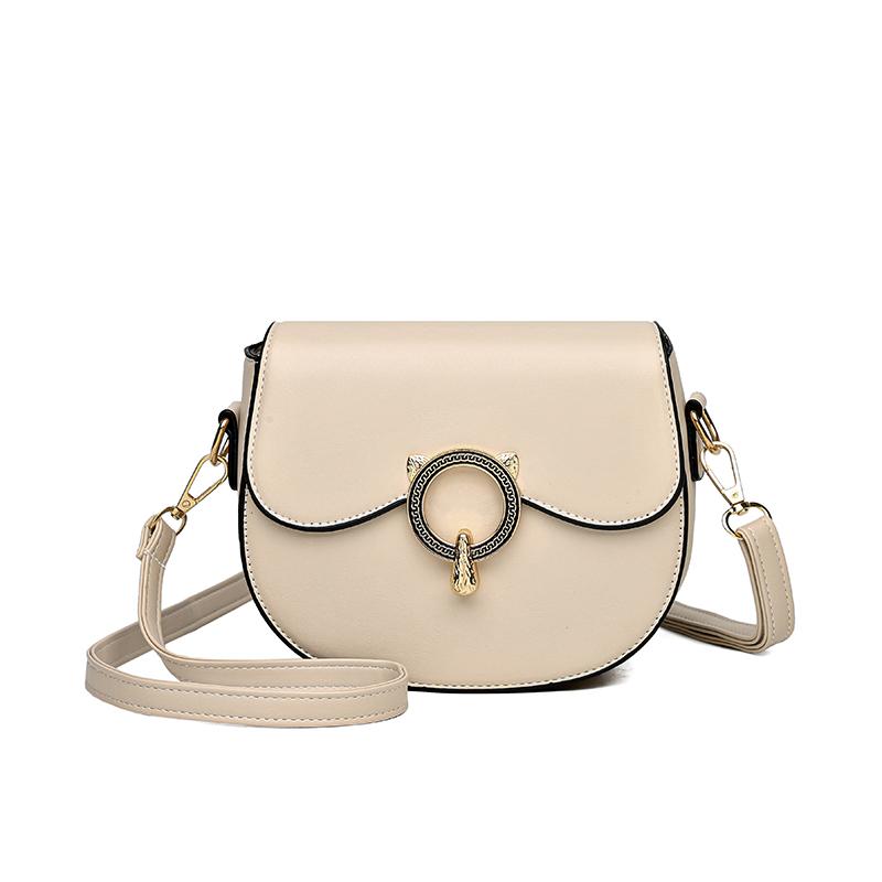 PU leather messenger bag for women monochromatic shoulder bag simple crossbody bags high quality