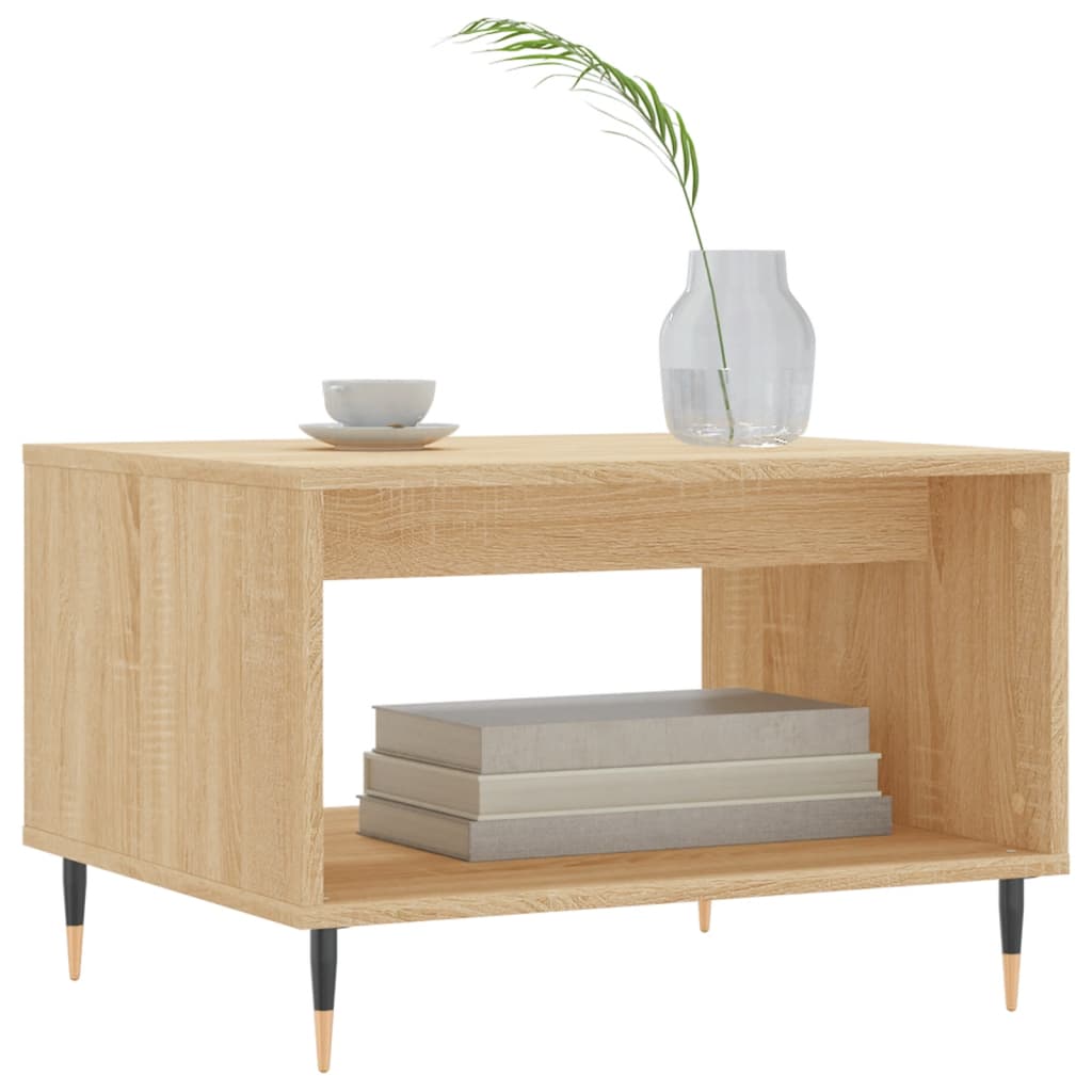 Coffee Table, Sonoma Oak, 60X50X40 Cm, Wood-Based Material