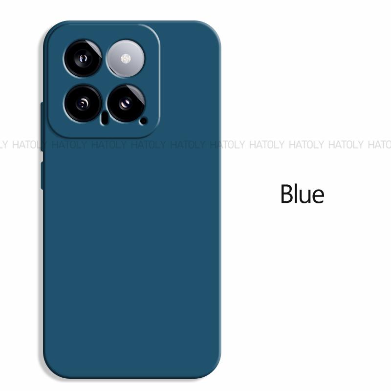 For Xiaomi 14 5G Case Cover Luxury Original TPU Shockproof Liquid Silicone Protective Phone Back Cover For Xiaomi 14 13 12 Pro