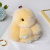 13CM Mini Frost Rabbit Women Cute Plush Fur Pompom Bunny Key Chains On Bags Car Trinket Wedding Party Toys Gift Bag Charm