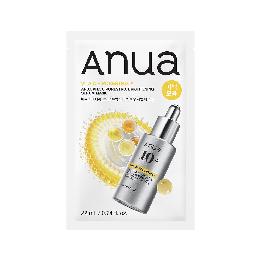Anua Vita-C Pore Strix Whitening Toning Serum Mask 10ea