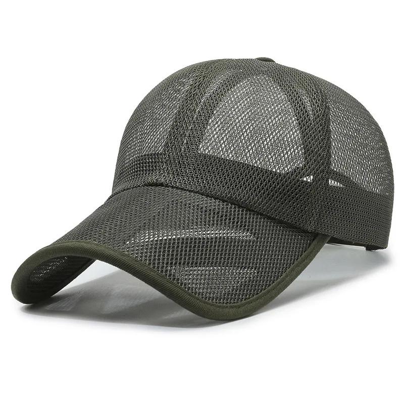 Summer Full Mesh Baseball Cap Unisex Trucker Cap Trucker Caps Men Fishing Hat Quick Dry Golf Running Hat izable Fit Snapback Hat