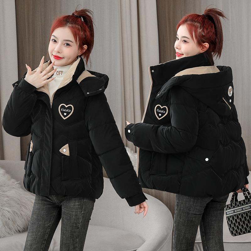Short cotton jacket women's 2025 new thickened winter padded jacket Korean version loose winter women's jacket cotton jacket