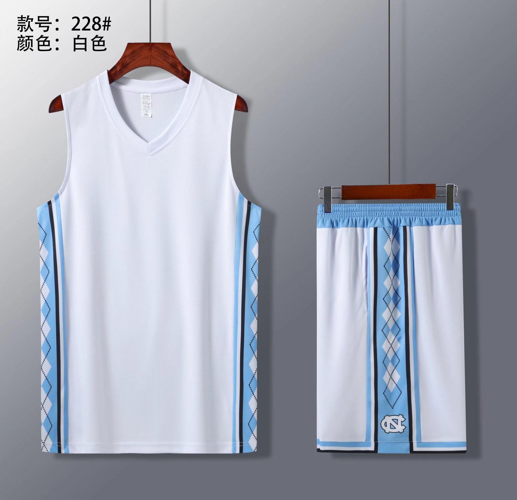North Carolina basketball jersey game training jersey children s basketball training camp breathable vest summer basketball jersey set XS