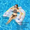 Foldable Striped Inflatable Pool Float Hammock Recliner