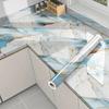 40cm Self-Adhesive Marble Film Oil-Proof Heat-Resistant Kitchen Wall Stickers for Cabinet Home Renovation Decorative Wallpaper