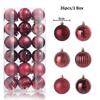24Pcs 3cm Christmas Balls Christmas Tree Decoration Xmas Hanging Tree Pendants Home Party Christmas Tree Decor New Year Gifts