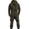 Avslappnad Herr Jumpsuit Plus Fleece Håll Värmen Vinterkläder Tjock Huvtröja Jumpsuit för