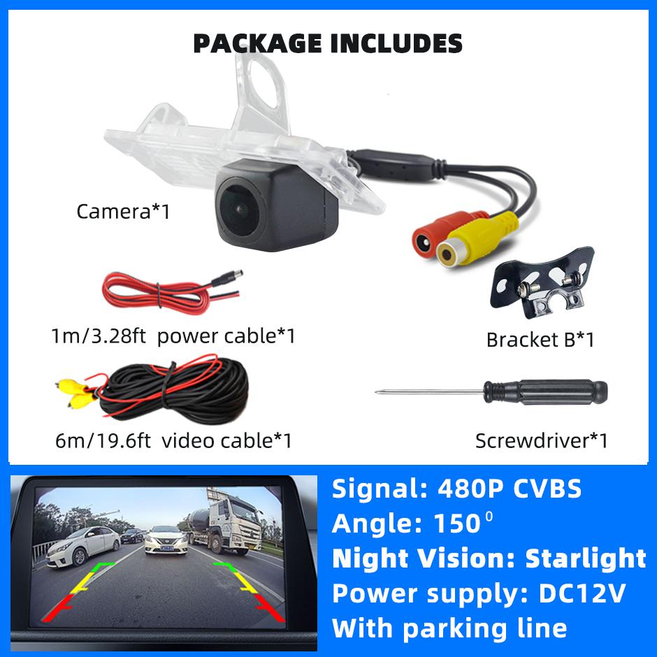 

QXNY Backup Camera Rear View AHD1080P or 720P CVBS for Renault Fluence Espace Megane 3 Dacia Logan 2 Symbol Sedan Grand Scenic
