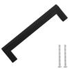 VidaXL Poignées d'Armoire 10 pcs, Poignées de Placard, Poignées en Forme de T Cuisine Maison Intérieur, Noir 128 mm Acier 155398