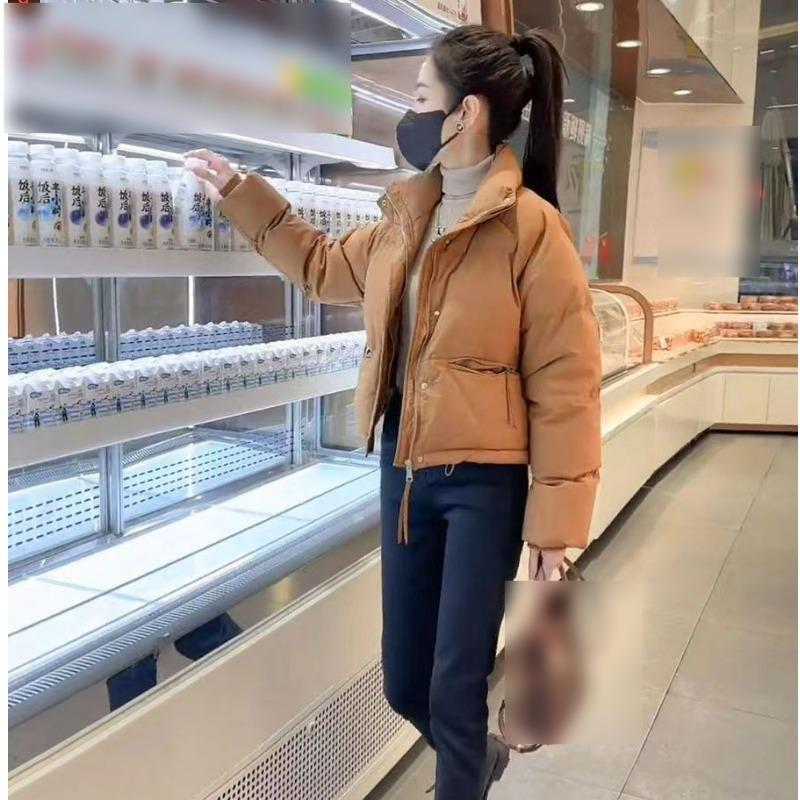 Jacket Women's Short, Jacket  All-match Stand-up Collar, Thick Bread-padded Jacket