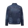 Mens Oversized Retro Streetwear Denim Jacket With Notched Collar Casual Workwear Style Fall